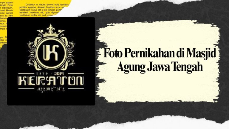 Foto Pernikahan di Masjid Agung Jawa Tengah